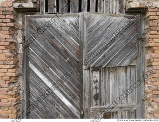 doors wooden double old 0013